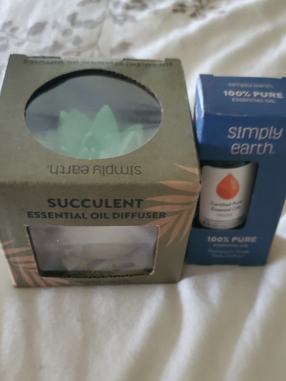 Essential Oil Cactus Diffuser And Orange Oil Bundle
